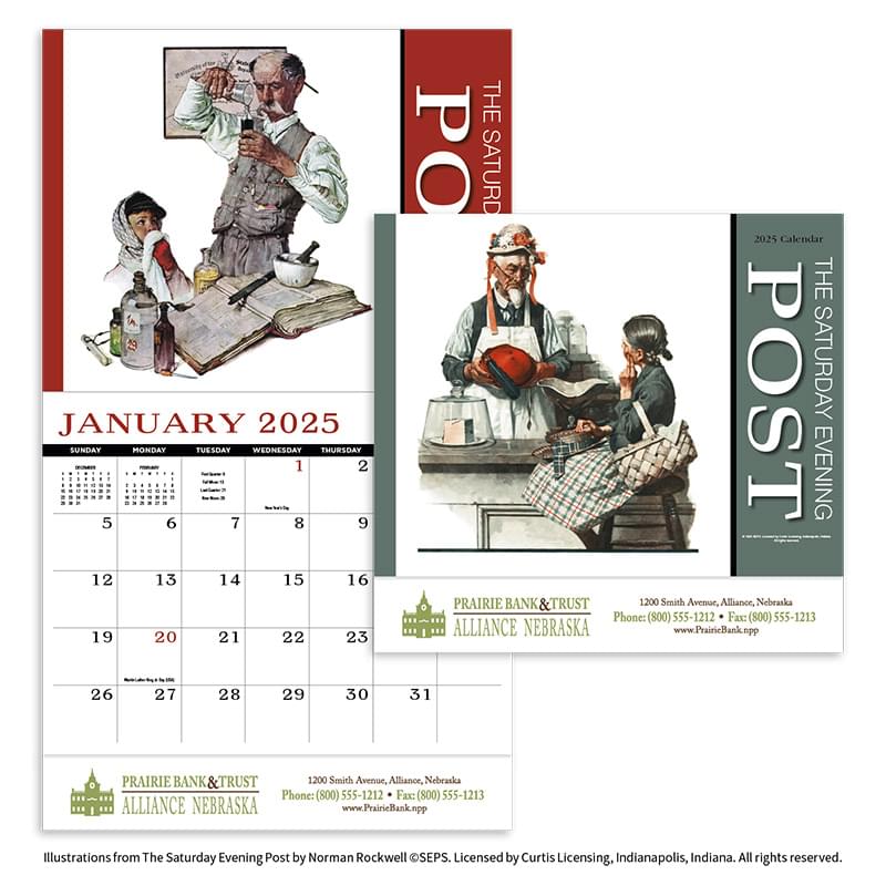 Saturday Evening Post Appointment Calendar