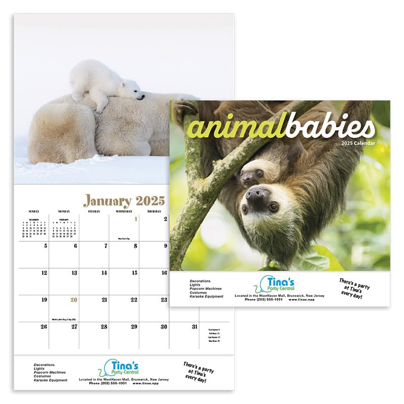 Animal Babies Appointment Calendar