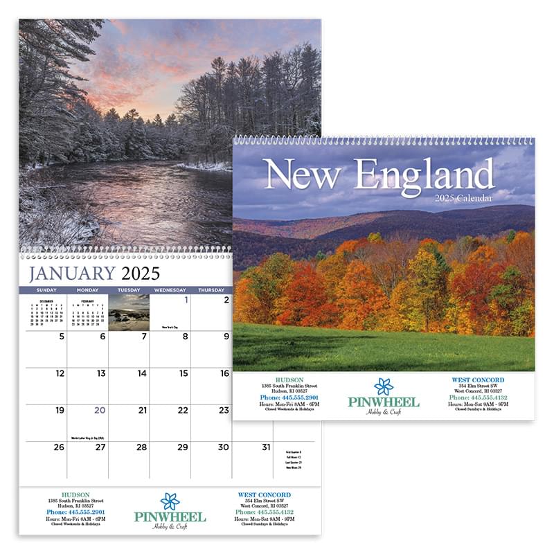 New England Appointment Calendar - Spiral