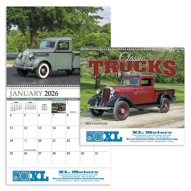 Classic Trucks Appointment Calendar - Spiral