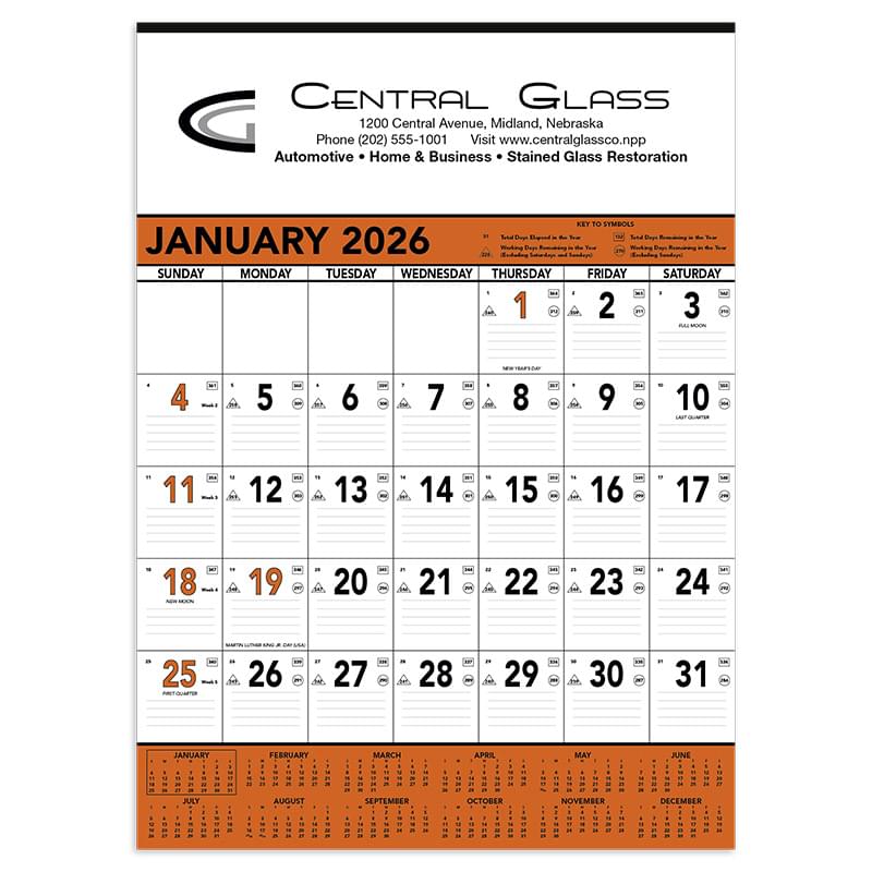 Orange & Black Contractor's Memo (13-sheet)