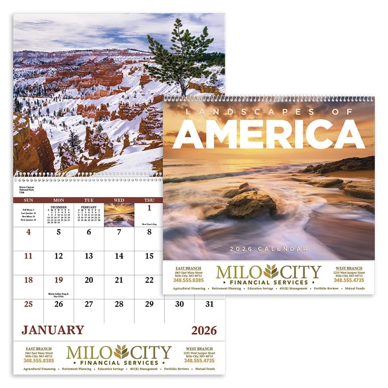 Landscapes of America English - Spiral
