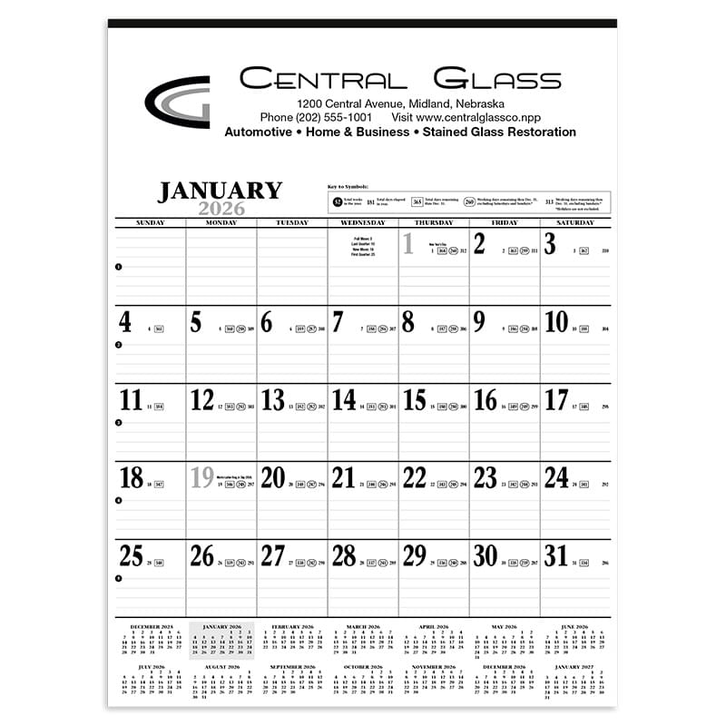 Large Contractor Calendar