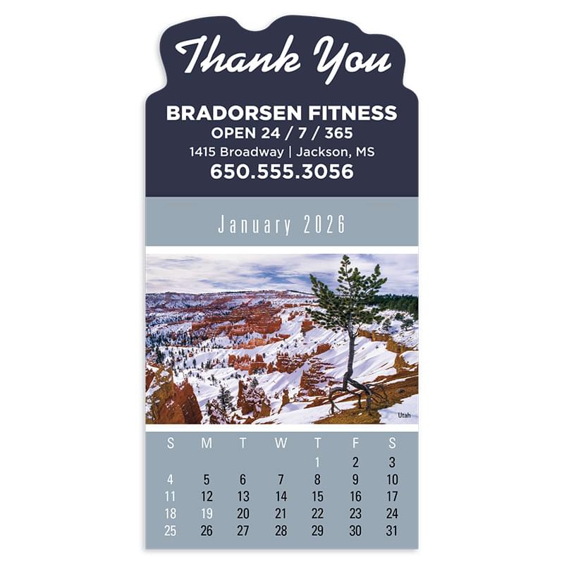 Press-N-Stick&trade; Header Scenic Calendar (13-Month)