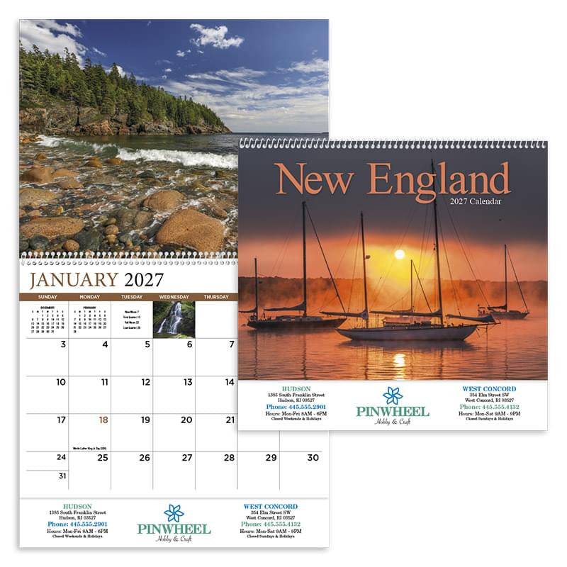 New England Appointment Calendar - Spiral
