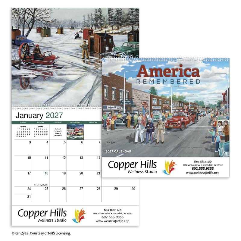 America Remembered Appointment Calendar - Spiral