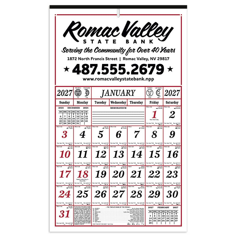 Skinner & Kennedy™ 7-Sheet Almanac
