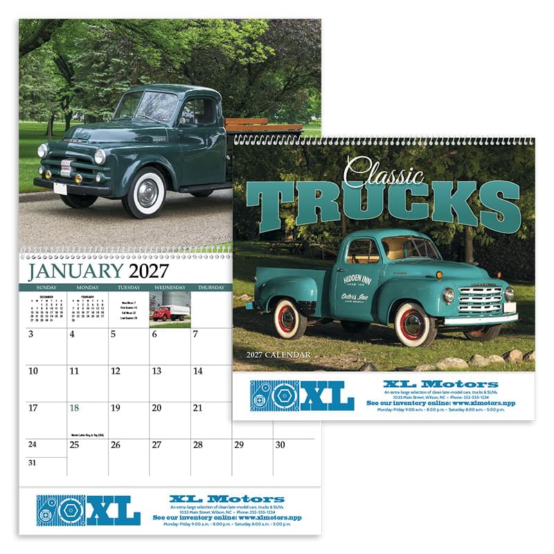 Classic Trucks Appointment Calendar - Spiral