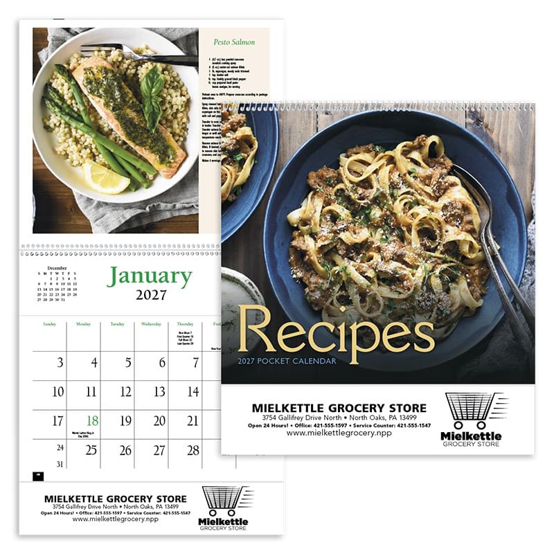 Recipe Pocket Calendar