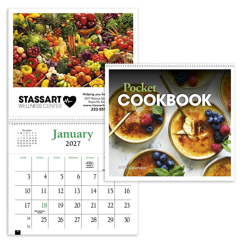 Pocket Cookbook Calendar