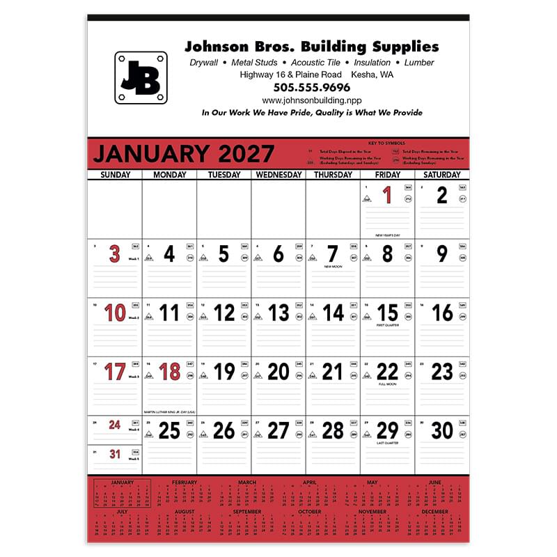 Red & Black Contractor's Memo (13-sheet)