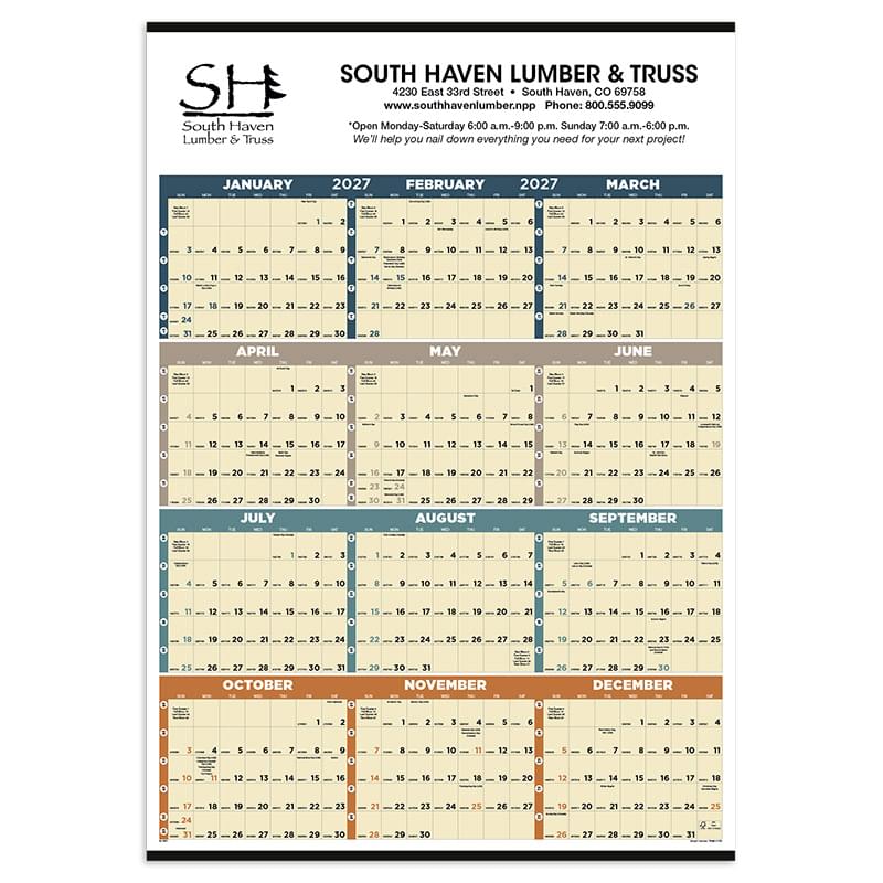 Time Management Span-A-Year (Non-Laminated)