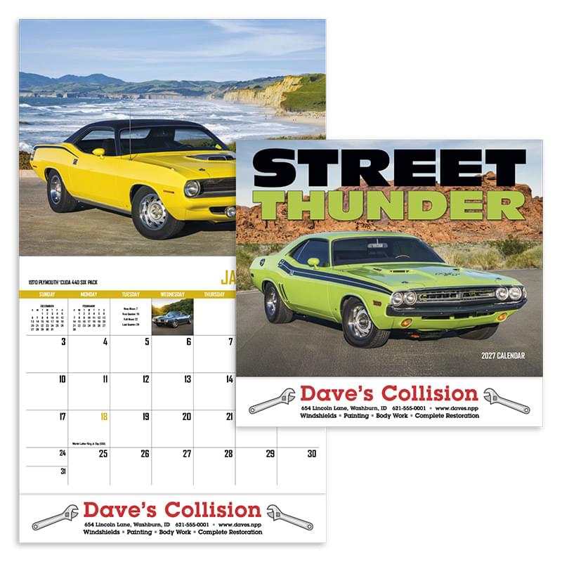 Street Thunder Appointment Calendar