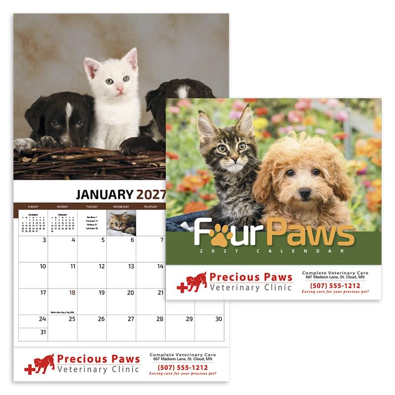 Four Paws Appointment Calendar