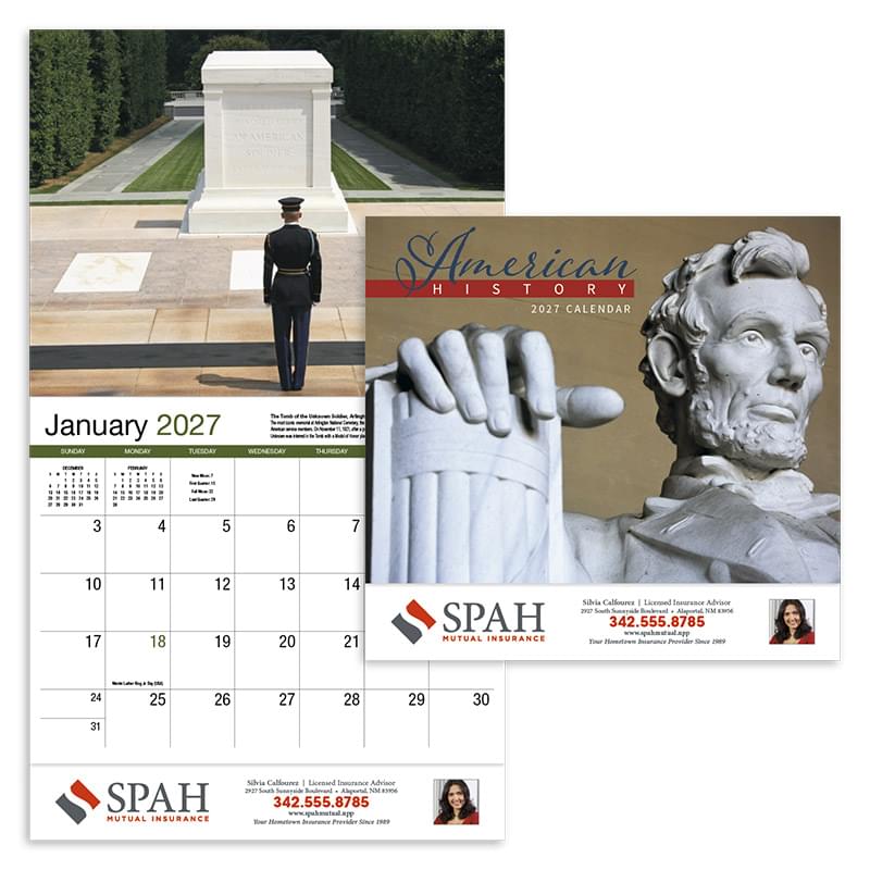 American History Appointment Calendar