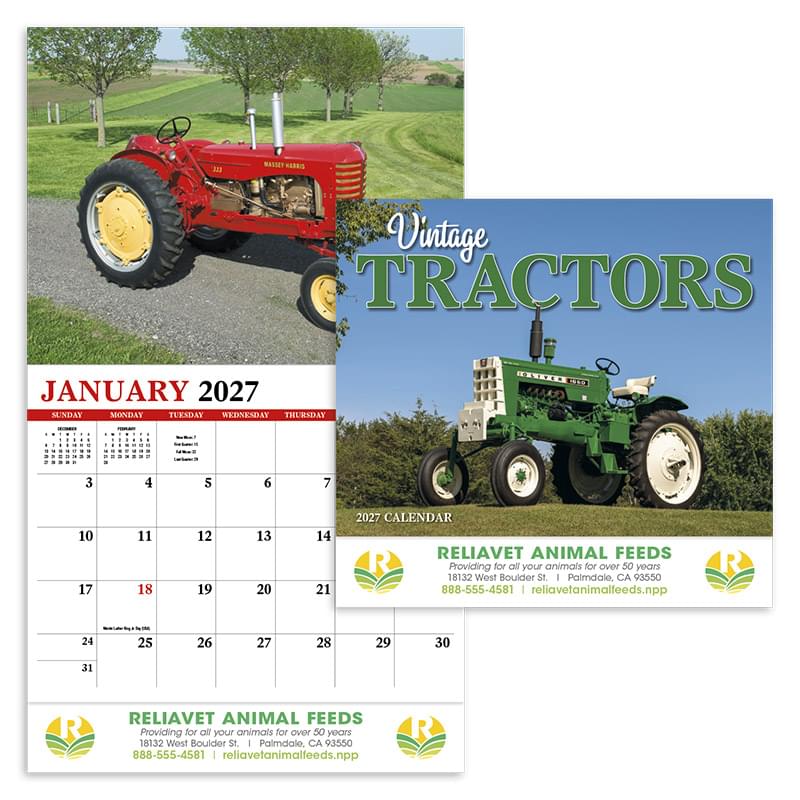 Vintage Tractors Appointment Calendar