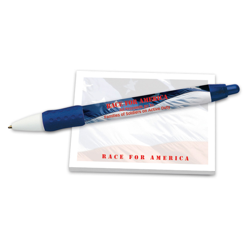 BIC&#174 Digital Widebody&#174 Color Grip Pen + 4" x 3" -