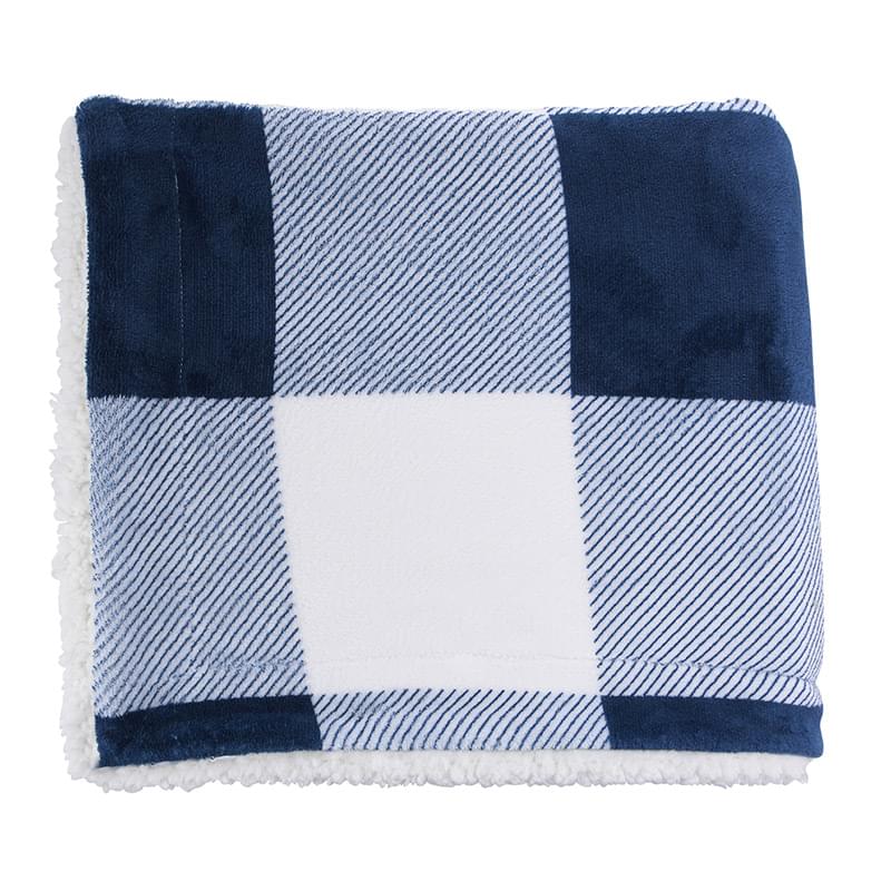Microfiber Plaid Sherpa Blanket