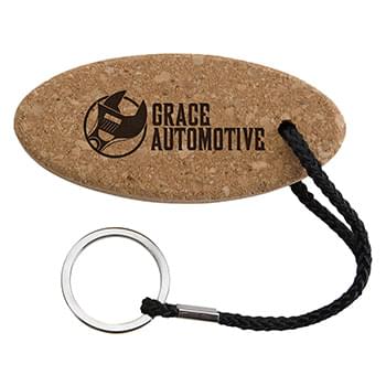 Buoy Oval Cork Keychain