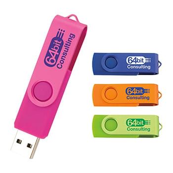 4 GB Two Tone Folding USB 2.0 Flash Drive