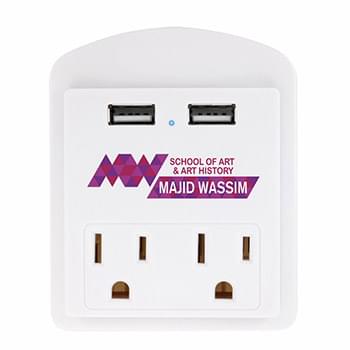 Modern USB Wall Adapter with Phone Holder