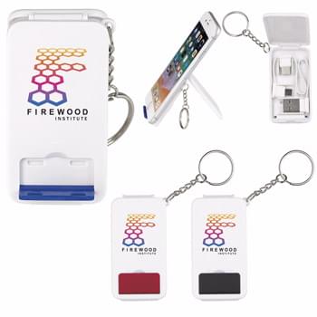 Keyring Multifunction Charging Cable with Stand