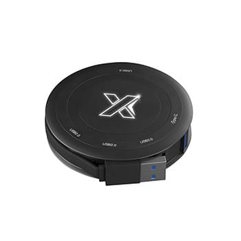 SCX Design&reg; Wireless Charger & 4 Hub 2.0