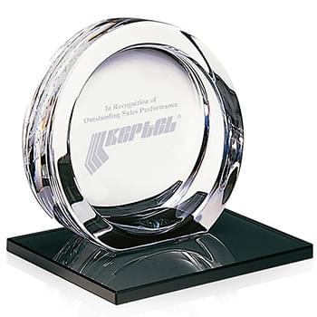 High Tech Award on Black Glass Base - Medium