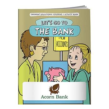 Coloring Book: Let's Go to the Bank