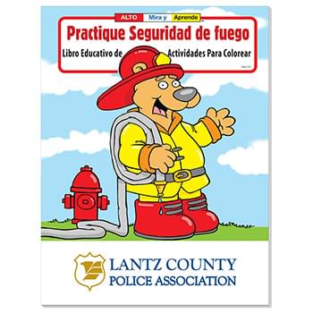 Coloring Book: Practice Fire Safety (Spanish)