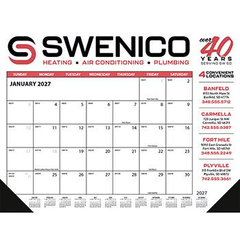 Skinner & Kennedy™ Desk Pad Calendar