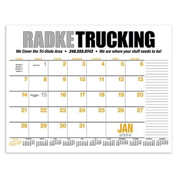 13-Month Desk Pad Calendar