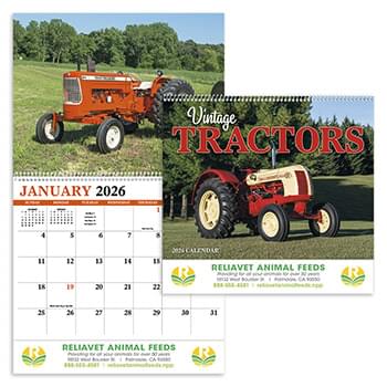 Vintage Tractors Appointment Calendar - Spiral 