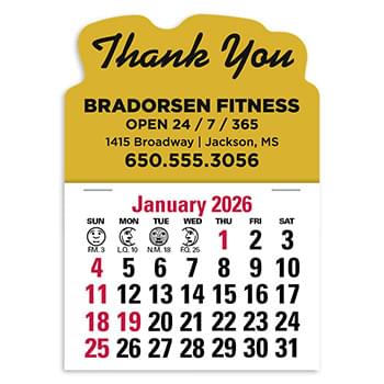 Press-N-Stick&trade; Header Standard Calendar (14-Month)