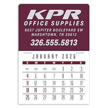 Press-N-Stick&trade;  Header Contemporary Calendar (13-Month)