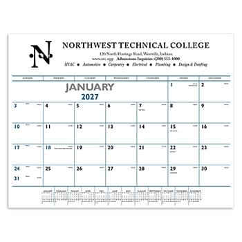 Blue & Black Desk Pad