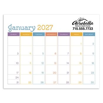 Small Monthly Desk Pad - Colors