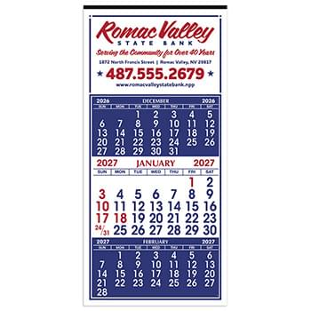 Skinner & Kennedy™ 3-Month Display 12-Sheet Calendar 