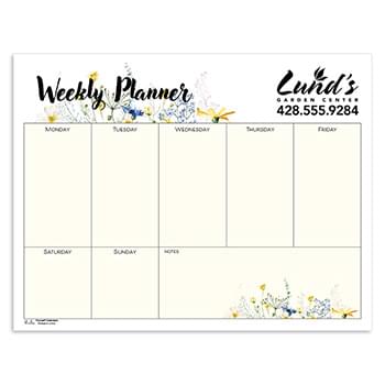 Small Weekly Desk Pad - Floral