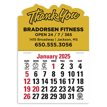 Press-N-Stick&trade; Header Standard Calendar (14-Month)